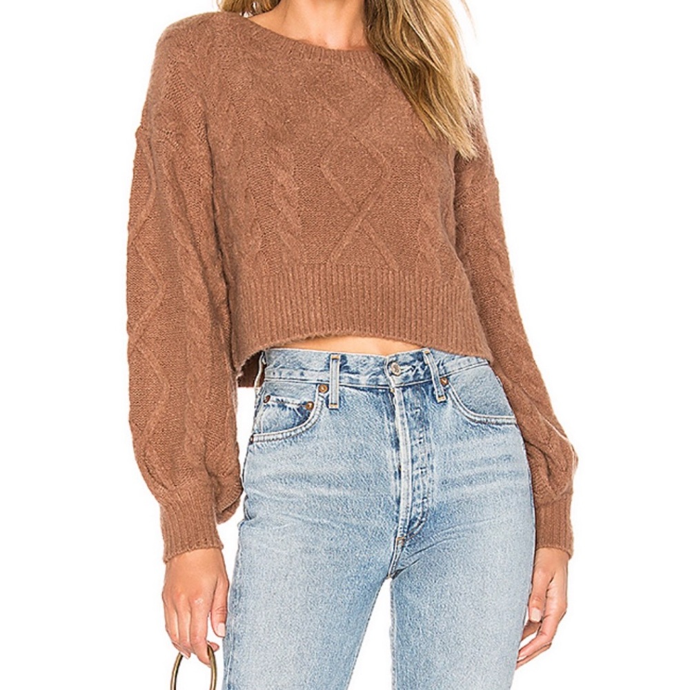Revolve Perris Sweater in Camel